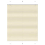 vidaXL Plisirana žaluzija Cream 110x150 cm Širina tkanine 109,4 cm