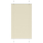 vidaXL Plisirana žaluzija Cream 80x100 cm Širina tkanine 79,4 cm