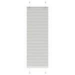 vidaXL Plisirana žaluzija svetlo siva 45x100 cm Širina tkanine 44,4 cm