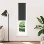 vidaXL Rolo zatemnjena črna 40x230 cm tkanina širina 35,7 cm poliester