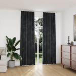 vidaXL Zatemnitvene zavese 2 kosa z obešali žamet antracit 140x245 cm