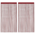 vidaXL Zavese iz nitk 2 kosa 100x250 cm bordo barve