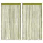vidaXL Zavese iz nitk 2 kosa 140x250 cm zelene barve