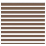 vidaXL Zebra senčilo rjave 155x150 cm tkanina širina 150,9cm poliester