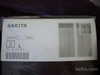 ZAVESE V BARVI MELANCANE (2 kompleta)