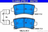 Prednje zavorne obloge 13.0460-2755.2 - Opel, Saab