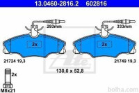 Prednje zavorne obloge 13.0460-2816.2 - Peugeot 406 95-04