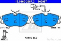 Prednje zavorne obloge 13.0460-2987.2 - Alfa Romeo, Fiat, Lancia