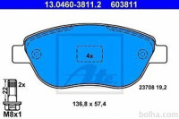 Prednje zavorne obloge 13.0460-3811.2 - Citroen, Fiat, Lancia, Peugeot