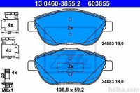 Prednje zavorne obloge 13.0460-3855.2 - Citroen
