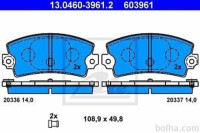 Prednje zavorne obloge 13.0460-3961.2 - Mitsubishi, Isuzu