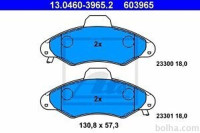Prednje zavorne obloge 13.0460-3965.2 - Ford Escort 95-