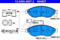 Prednje zavorne obloge 13.0460-4807.2 - Citroen, Fiat, Peugeot