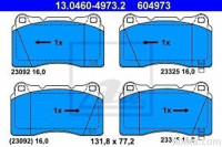 Prednje zavorne obloge 13.0460-4973.2 - Cadillac, Mitsubishi, Subaru