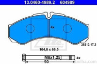 Prednje zavorne obloge 13.0460-4989.2 - Iveco