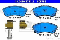 Prednje zavorne obloge 13.0460-5753.2 - Honda CRV 06-09