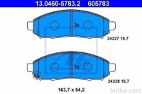 Prednje zavorne obloge 13.0460-5783.2 - Nissan