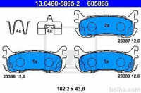 Zadnje zavorne obloge 13.0460-5865.2 - Mazda