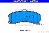 Prednje zavorne obloge 13.0460-5956.2 - Nissan Micra 93-03