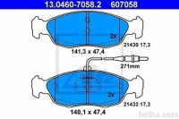 Prednje zavorne obloge 13.0460-7058.2 - Peugeot 106, 306