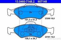 Prednje zavorne obloge 13.0460-7148.2 - Ford Fiesta, Ka