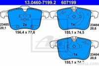 Prednje zavorne obloge 13.0460-7199.2 - Opel, Saab