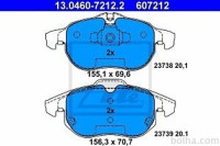 Prednje zavorne obloge 13.0460-7212.2 - Opel, Saab