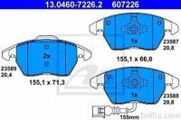 Prednje zavorne obloge 13.0460-7226.2 - Audi, Skoda, Seat, VW