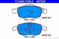 Prednje zavorne obloge 13.0460-7229.2 - Citroen, Peugeot