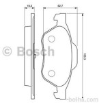 Prednje zavorne obloge BS0986494034 - Renault Wind 10-