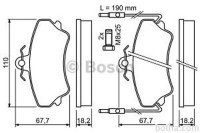 Prednje zavorne obloge BS0986494056 - Renault Espace 91-96