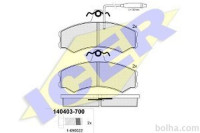 Prednje zavorne obloge IE140403-700 - Fiat Ducato -94
