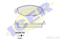 Prednje zavorne obloge IE181255-702 - Peugeot 206, 306