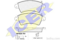 Prednje zavorne obloge IE181525-701 - Peugeot 206 98-