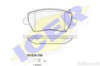 Prednje zavorne obloge IE181534-700 - Dacia Dokker 12-
