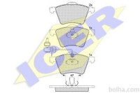 Prednje zavorne obloge IE181605 - Ford, Seat, Volkswagen