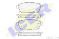 Prednje zavorne obloge IE181939-202 - Chevrolet Trax 12-