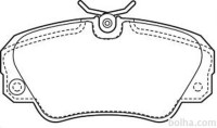 Prednje zavorne obloge S70-0092 - Opel