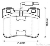 Prednje zavorne obloge S70-0134 - Citroen Saxo 96-04