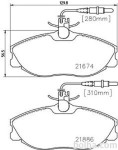 Prednje zavorne obloge S70-0147 - Citroen Xsara 97-05