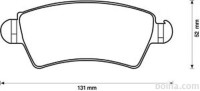 Prednje zavorne obloge S70-0245 - Peugeot 206/206+ 98-12