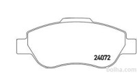 Prednje zavorne obloge S70-0547 - Fiat Panda 03-12
