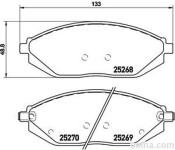 Prednje zavorne obloge S70-0563 - Chevrolet Spark 10-14