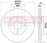 Prednji zavorni diski 103250 - Nissan Cube 10-