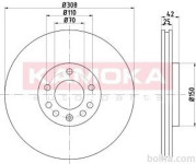 Prednji zavorni diski 103253 - Opel Adam 13-