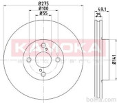Prednji zavorni diski 103255 - Toyota Corolla 01-07