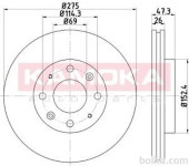 Prednji zavorni diski 103262 - Kia Cerato 04-
