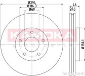 Prednji zavorni diski 103266 - Peugeot 4008 12-