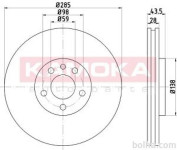 Prednji zavorni diski 103268 - Citroen C8 02-