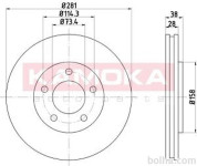 Prednji zavorni diski 103270 - Chrysler Voyager 02-08